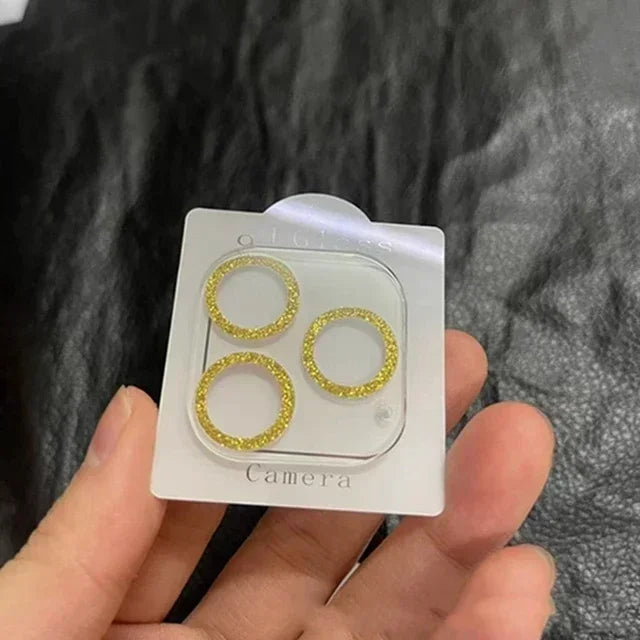 Glitterdeksel med kamerabeskyttelse til iPhone