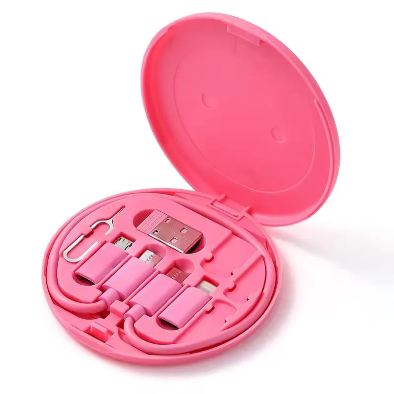 6-i-1 Multifunksjon Ladekabel USB-C - 60W Hurtiglading