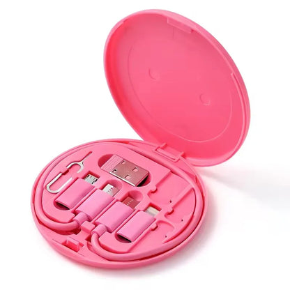 6-i-1 Multifunksjon Ladekabel USB-C - 60W Hurtiglading