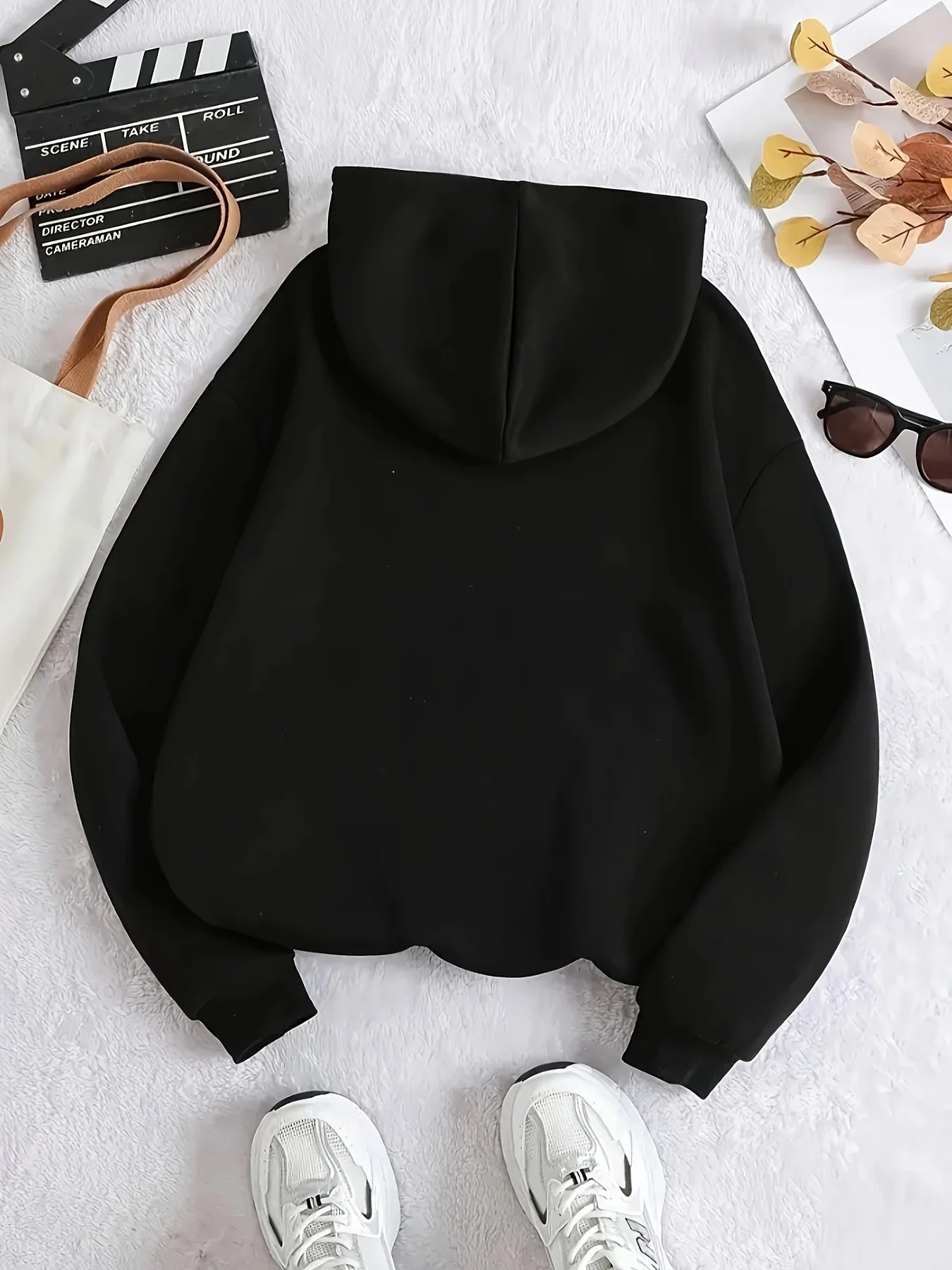 Mönstrad huvtröja – Slim fit