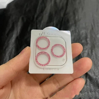 Glitterdeksel med kamerabeskyttelse til iPhone