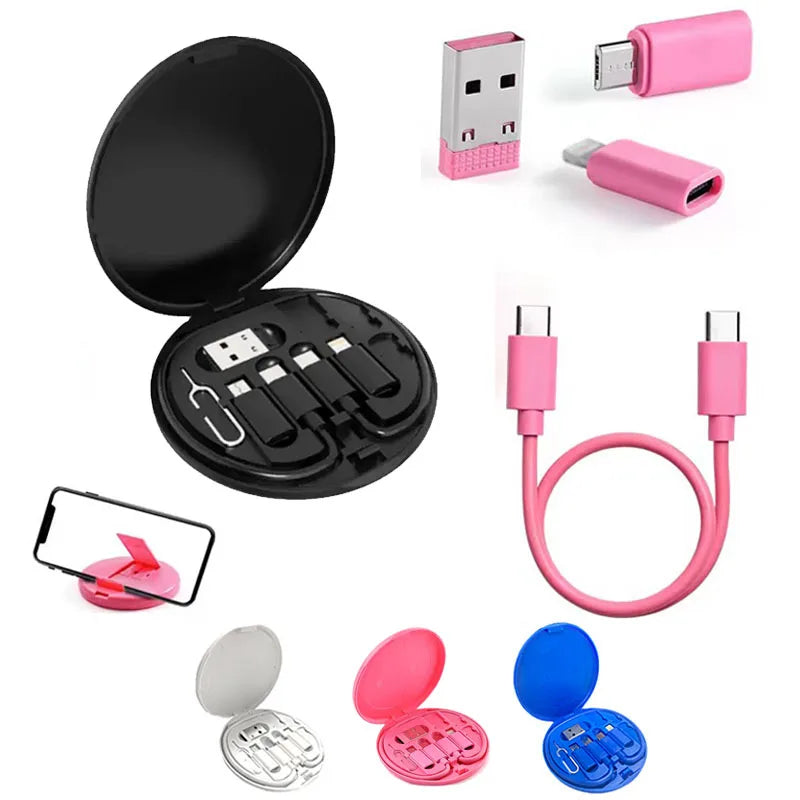 6-i-1 Multifunksjon Ladekabel USB-C - 60W Hurtiglading