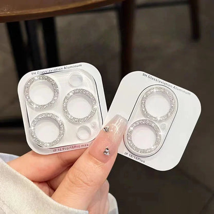 Glitterdeksel med kamerabeskyttelse til iPhone